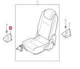 Front Seat Hinge Cover - Right Side