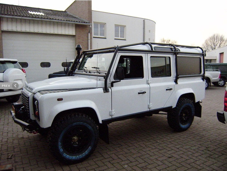 Defender roll cage - 110 four-door station wagon - full 8 point internal and external roll cage