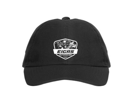 Eigas Baseball Cap - Black Color - White Embroidery