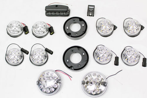 Complete LED Light Kit - Clear Glass - 73 mm