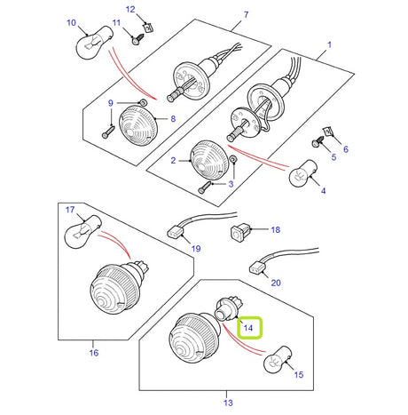 Bulb Holder Side Lamp 1 POLO - ALLMAKES