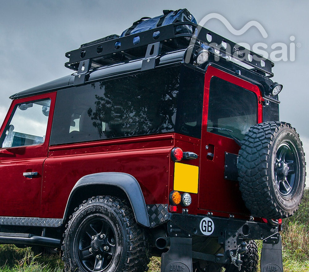 Fixed Masai Panoramic Tinted Windows for Land Rover Defender 90 + Tinted Rear Quarter Glass