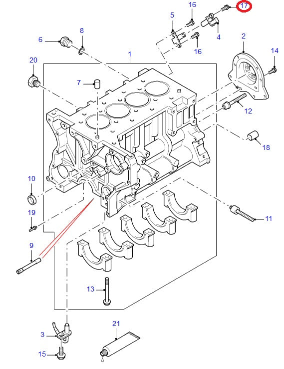 Bolt - Crankshaft Position Sensor CPS - GENUINE LAND ROVER