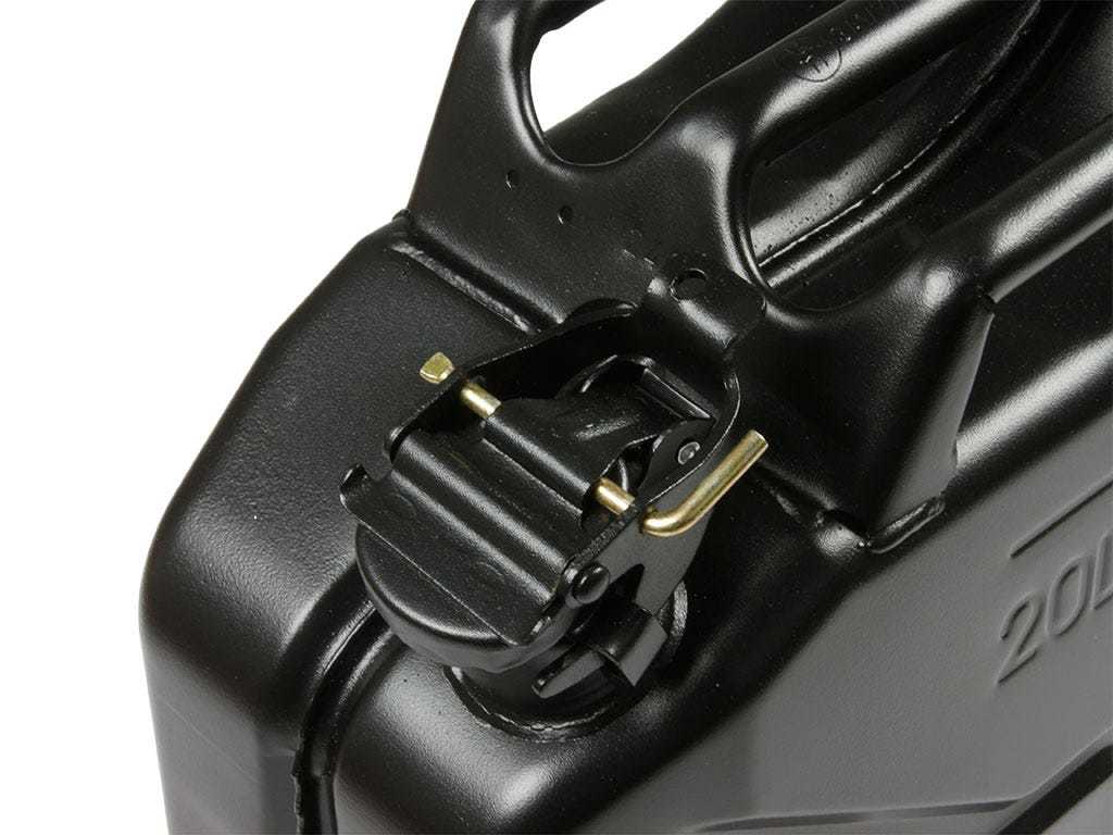 20l Fuel Jerry Can - Black Steel Finish