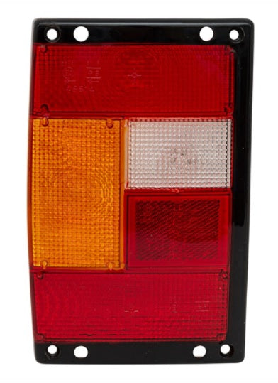 REAR LAMP LENS WITH BLACK EDGES - Left hand side