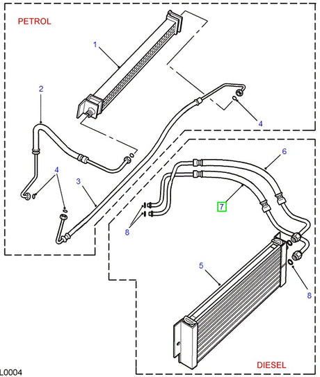 Hose - oil cooler