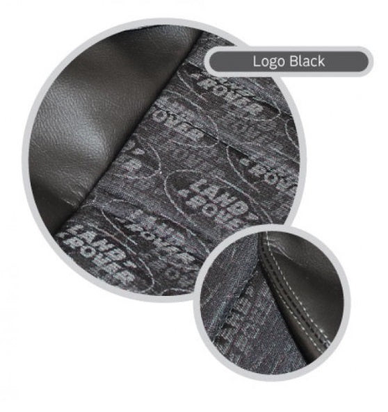 Classic high back - land rover logo black - EXMOOR TRIM