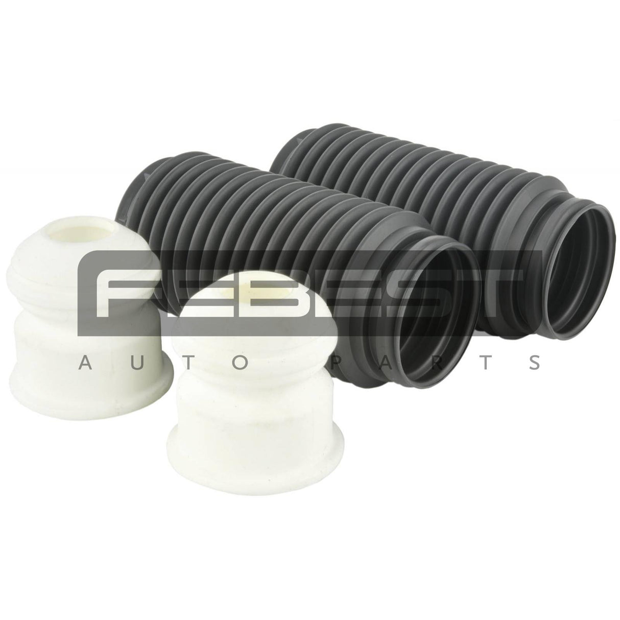 Boot with jounce bumper front shock absorber kit