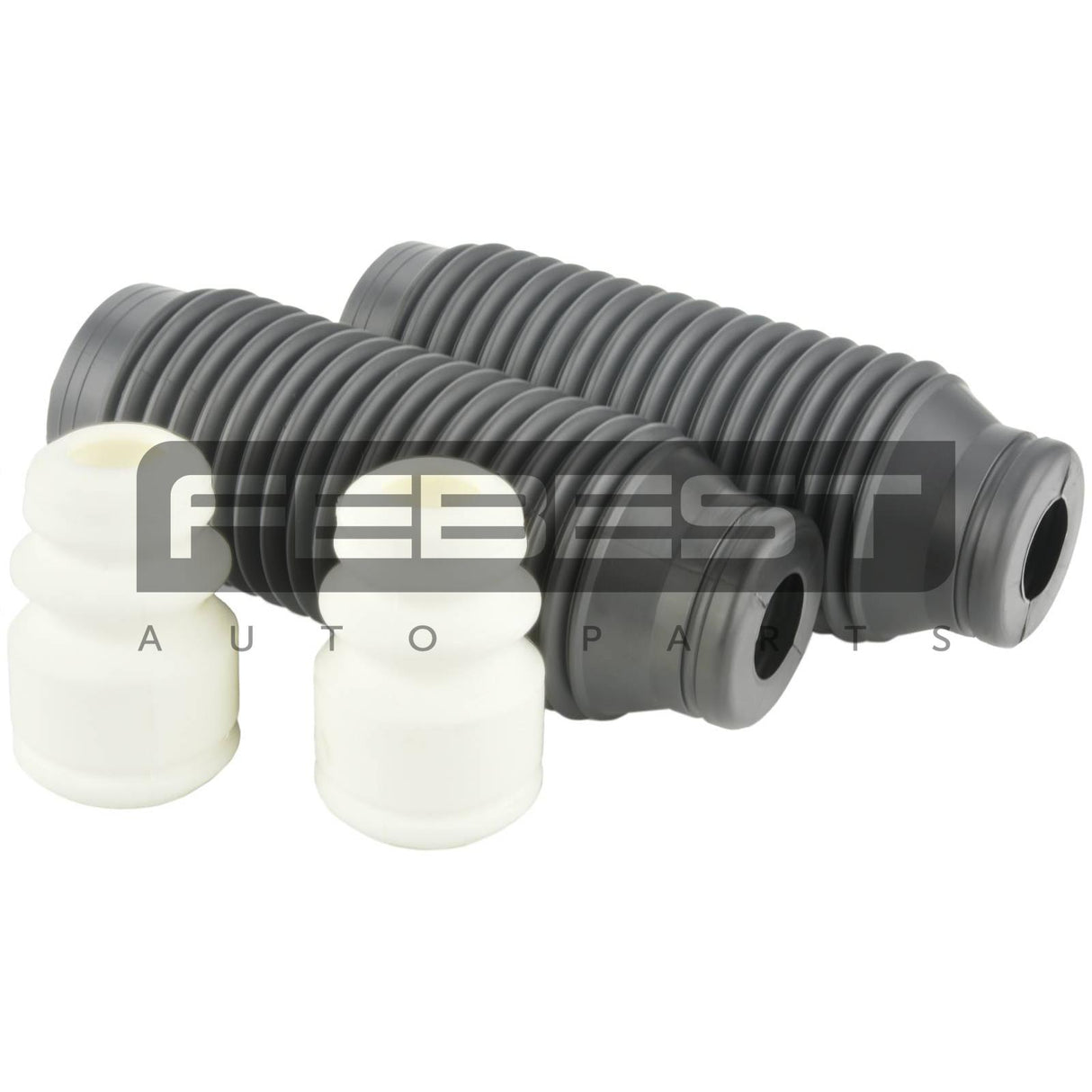Boot with jounce bumper front shock absorber kit