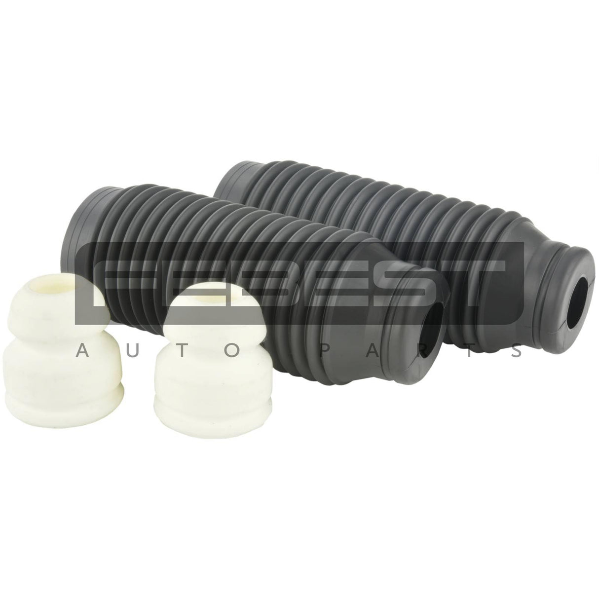 Boot with jounce bumper front shock absorber kit