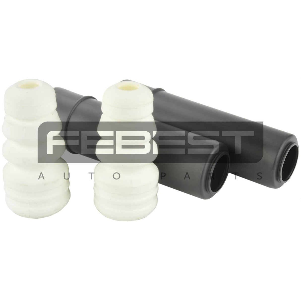 Boot with jounce bumper rear shock absorber kit