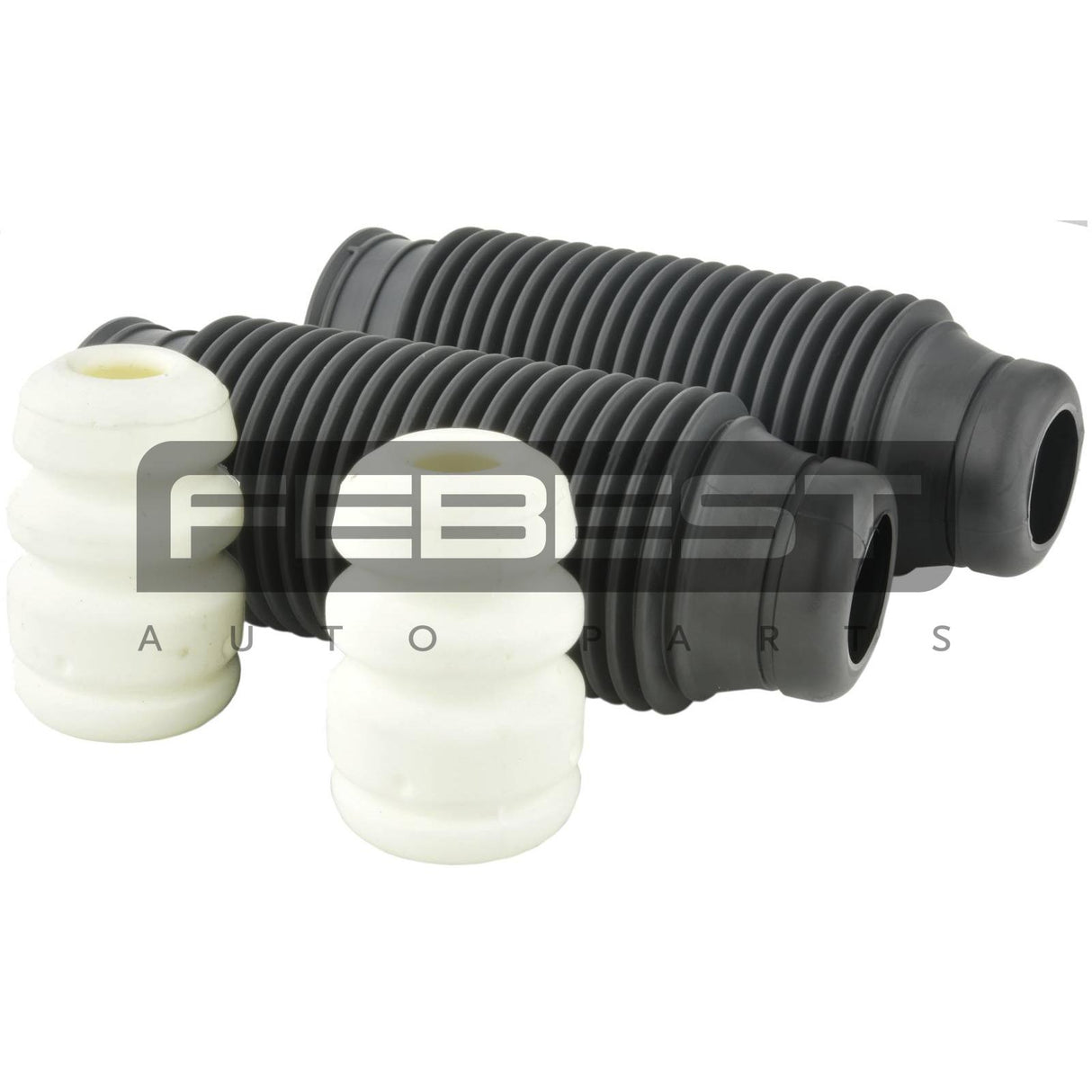 Boot with jounce bumper rear shock absorber kit