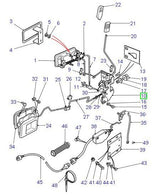 Latch assy front rh