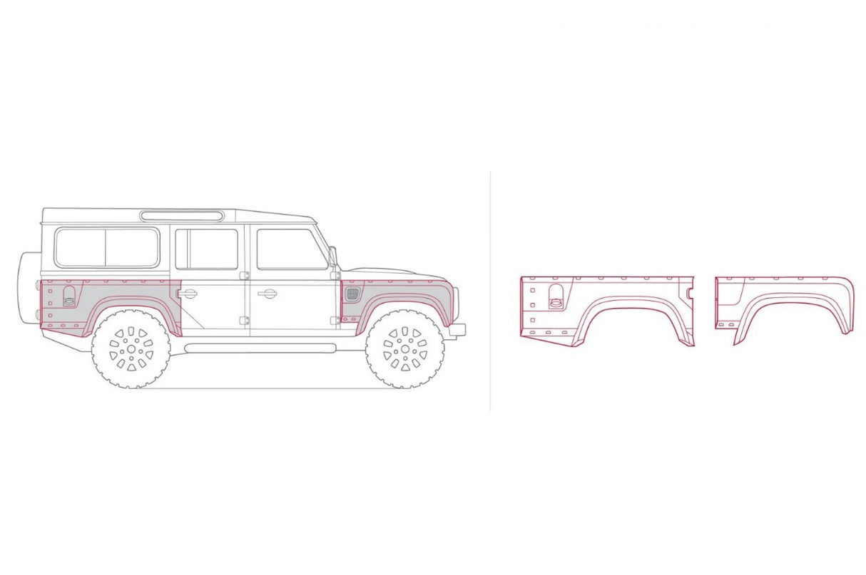 Side Wing Kit + Opening Cover Integrated air intake + Side intakes