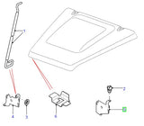 Bracket - hood stay - lh