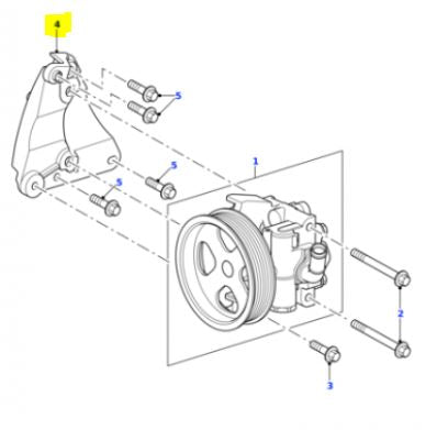 Power Steering Pump Support