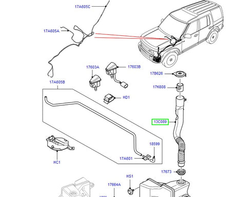 Hose - windshield wa
