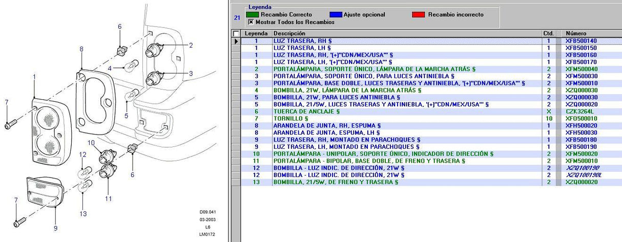 Bumper Lamp Assy Rear LH