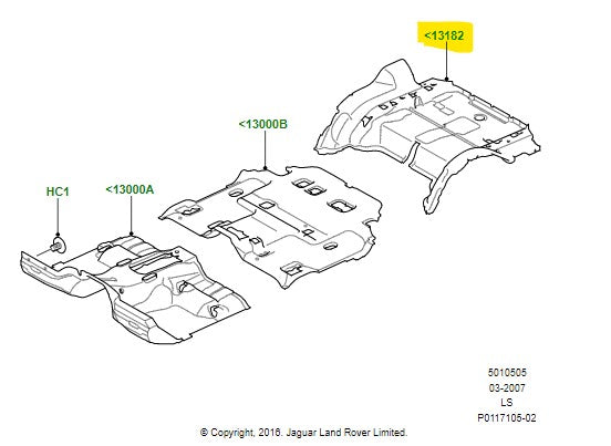 Upholstered Boot Floor
