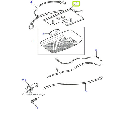 Bracket - interior light