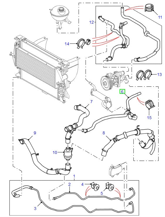 Hose - heater water