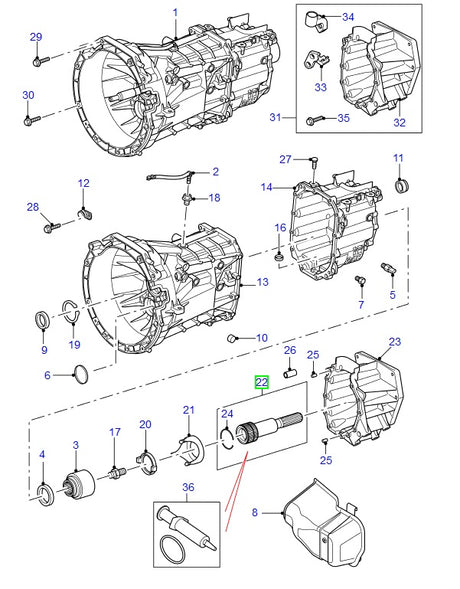 Shaft assy - front