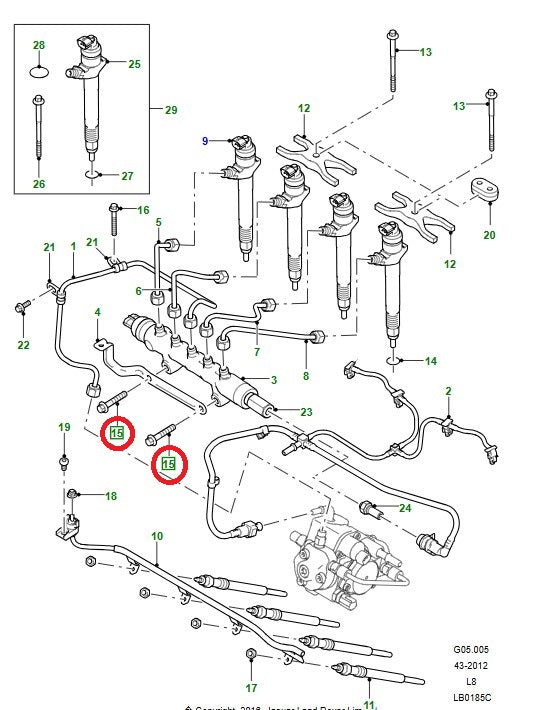 BOLT -Original Land Rover