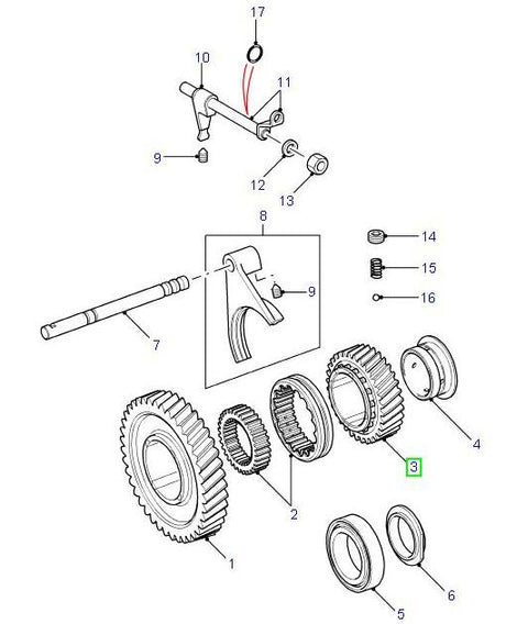 Gear high output - 34 Teeth