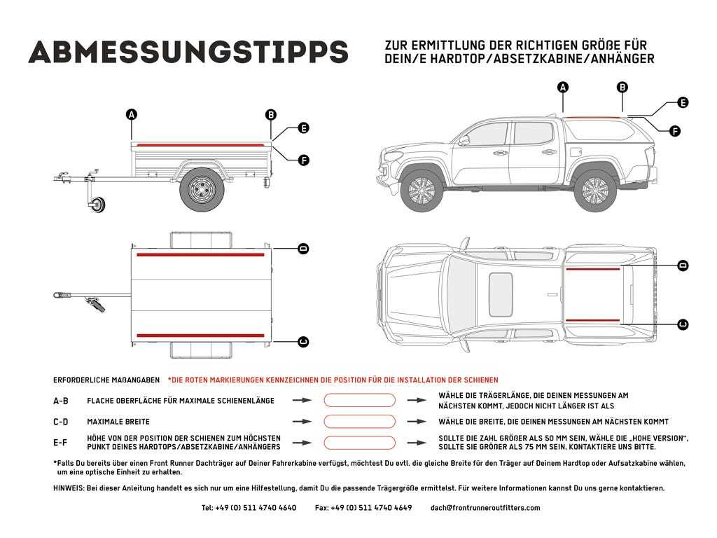 Truck Canopy or Trailer with OEM Track Slimline II Rack Kit / 1345mm(W) X 2166mm(L)