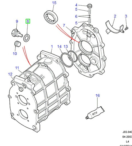 Sealing Washer Transmission