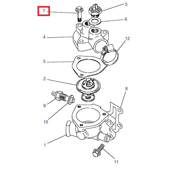 Thermostat Cap Bolt - 25 units