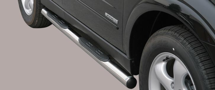 Grand Pedana (Side Bars with steps) Inox - MISUTONIDA 4x4 (ITALIAN STYLE ACCESORIES)