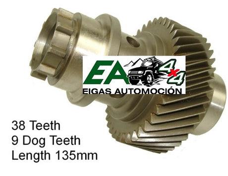 Mainshaft Gear, 1.2 : 1, 38 Teeth with Grease