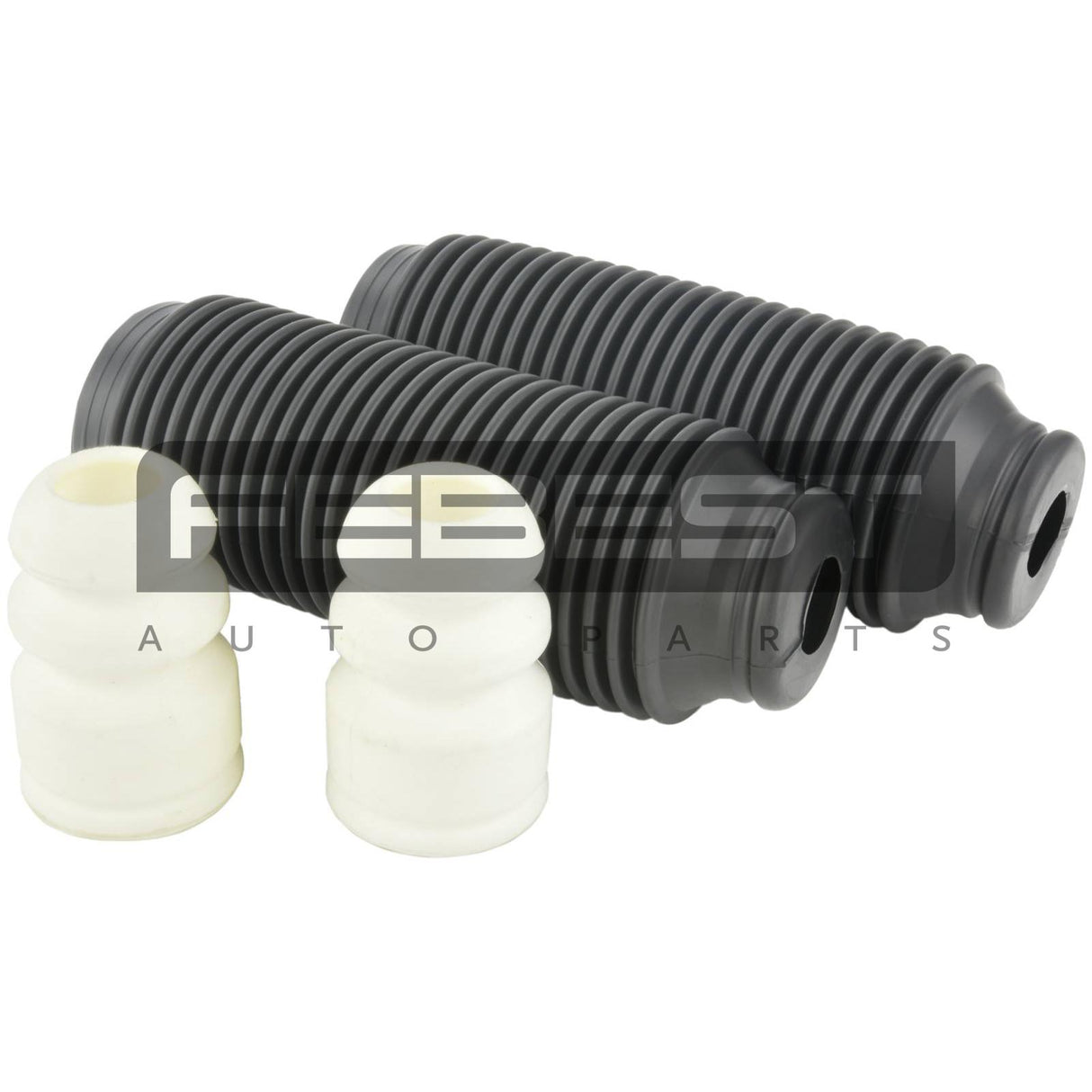 Boot with jounce bumper rear shock absorber kit