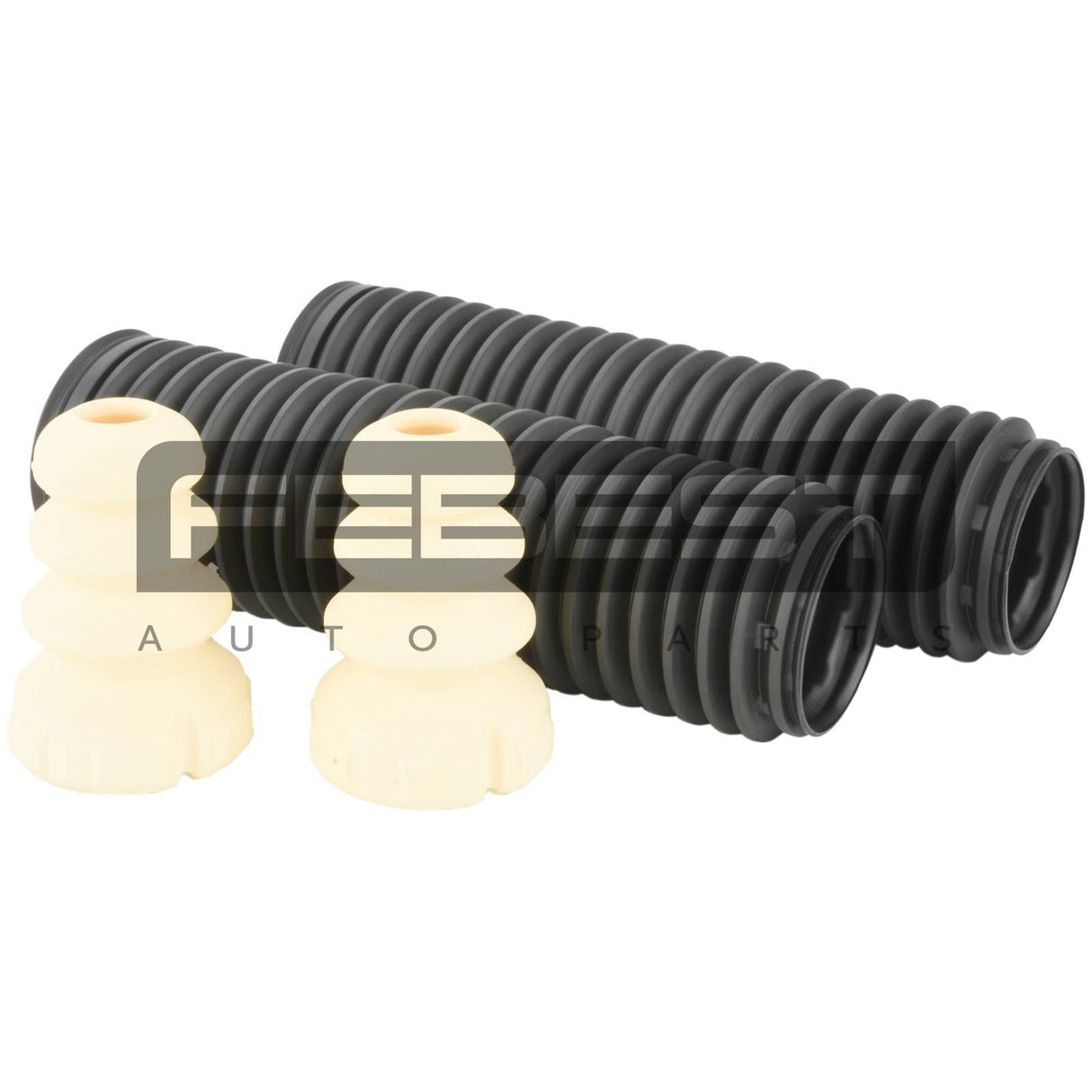 Boot with jounce bumper rear shock absorber kit