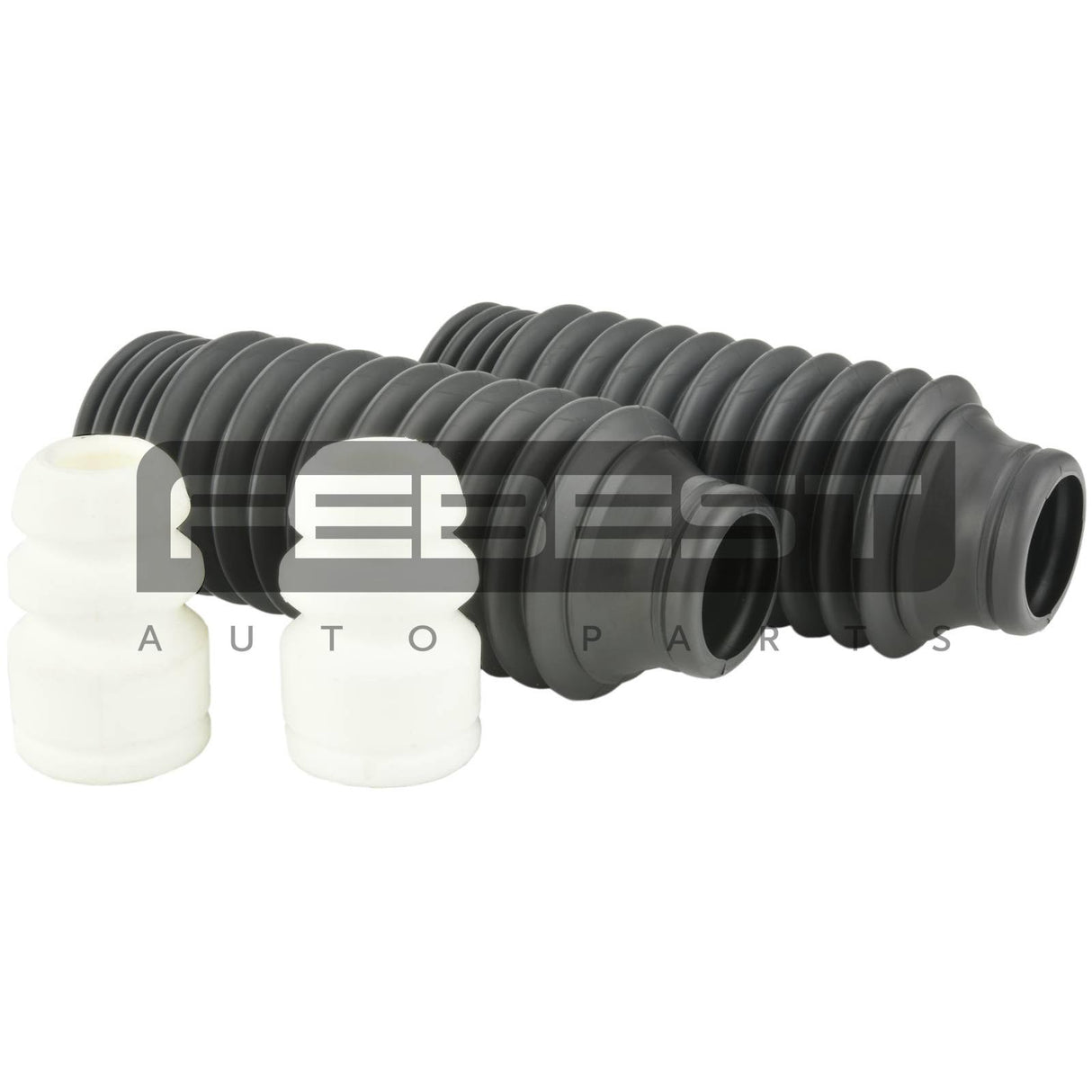 Boot with jounce bumper front shock absorber kit