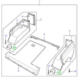 Support - rear seat cushion