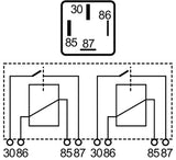 Relay double 12v