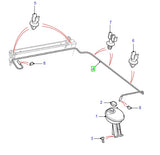 Hose - supply tank to radiator