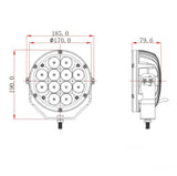 AG118372W - Driving Lamp With Built-in Deutsch DT04-2P Connector - LED - AGPARTS