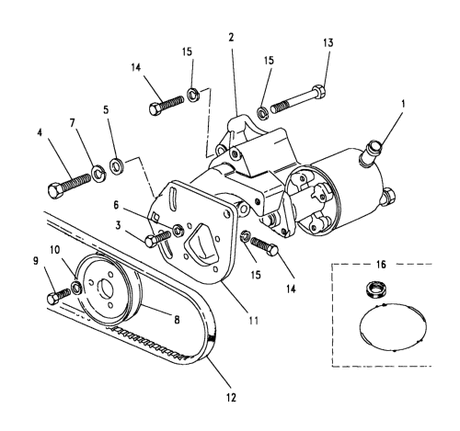 Power steering pump assembly