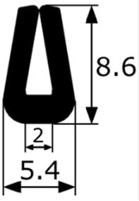 Rubber Profile Gasket - Per Meter