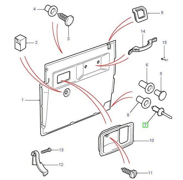 Rivet Plastic-Lokut nut Grey - EUROSPARE