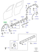 Wheel arch Moulding RH Front
