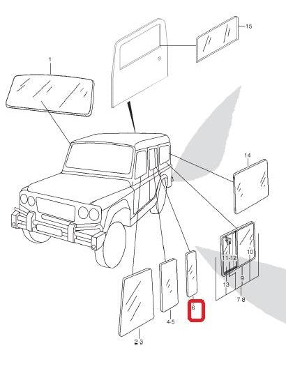 Fixed Glass Rear Door - SANTANA