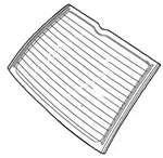 Rear window glass