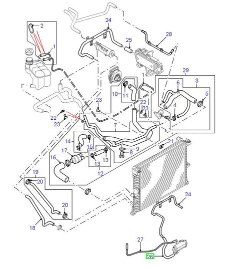 EGR Cooler Hose