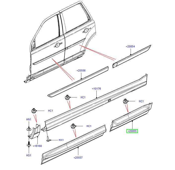 Moulding - door outs