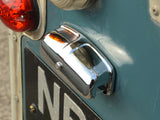 Number plate lamp chrome