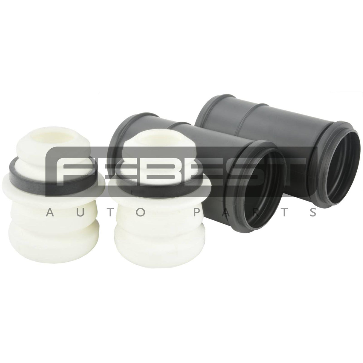 Boot with jounce bumper front shock absorber kit
